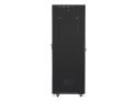 Lanberg LANBERG SZAFA STOJĄCA RACK 19" 42U 600X800 DRZWI SZKLANE LCD CZARNA FF01-6842-12BL (FLAT PACK)