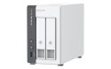 QNAP Qnap TS-216G, Tower, 2 x 2.5"/3.5" SATA, ARM 2.0GHz Quad core, 4GB, 1 x 2.5GbE + 1 x GbE, External adapter (PSU)