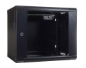 DIGITUS Szafa sieciowa wisząca 19" 9U rack 600x450, drzwi szyba, szara, niedzielona, niezłożona, 60kg