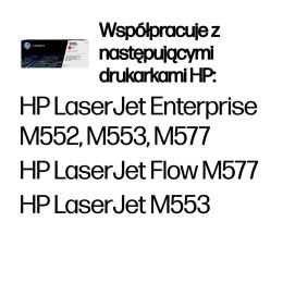 Hewlett-Packard HP 508X oryginalny wkład laserowy o dużej pojemności, purpurowy