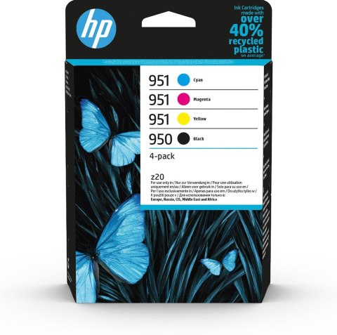 Hewlett-Packard HP Zestaw 4 oryginalnych wkładów atramentowych , 950 czarny i 951 błękitny/purpurowy/żółty