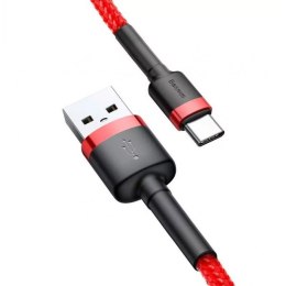 Baseus BASEUS KABEL USB DO USB-C CAFULE 2A 3M (CZERWONY)