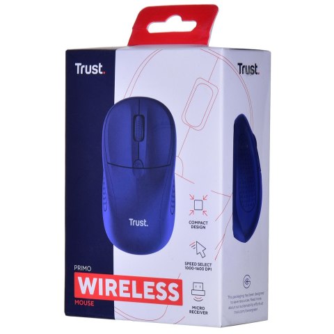 Trust Mysz TRUST Primo Wireless Mouse matt dark blue