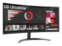 LG LG 34WR50QK-B monitor komputerowy 86,4 cm (34") 3440 x 1440 px Wide Quad HD Czarny