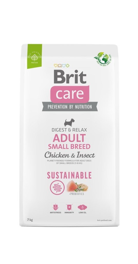 Brit BRIT Care Sustainable Adult Small Breed Chicken & Insect - sucha karma dla psa - 7 kg