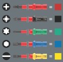 WERA Zestaw Kraftform Kompakt VDE16 Extra Slim 1 Tool Finder, 16 części