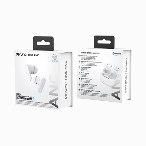 DeFunc Defunc True Anc Earbuds, In-Ear, Wireless, White