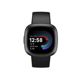 FitBit Smart watch Fitbit versa 4, graphite body with black silicone strap