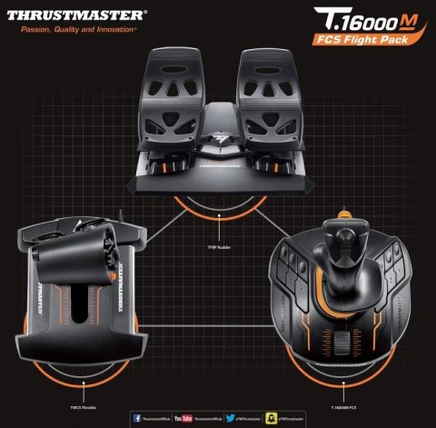 THRUSTMASTER THRUSTMASTER JOYSTICK T16000M FLIGHT PACK (PC)