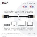 Club 3D CLUB3D Ultra High Speed HDMI 4K120Hz, 8K60Hz Certified Cable 48Gbps M/M 2 m / 6.56 ft