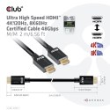 Club 3D CLUB3D Ultra High Speed HDMI 4K120Hz, 8K60Hz Certified Cable 48Gbps M/M 2 m / 6.56 ft