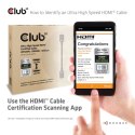 Club 3D CLUB3D Ultra High Speed HDMI 4K120Hz, 8K60Hz Certified Cable 48Gbps M/M 2 m / 6.56 ft