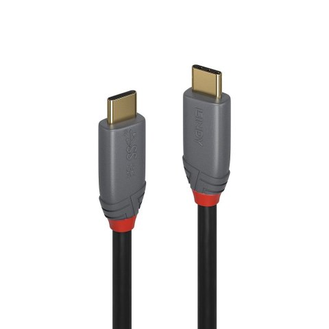 LINDY Lindy 36901 kabel USB 1 m USB C Czarny, Szary