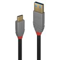 LINDY Lindy 36910 kabel USB 0,5 m USB C USB A Czarny, Szary