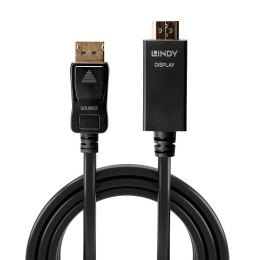 LINDY Lindy 36923 adapter kablowy 3 m DisplayPort HDMI Typu A (Standard) Czarny