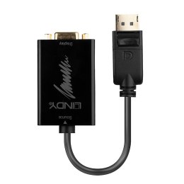 LINDY Lindy 41006 adapter kablowy 0,15 m VGA (D-Sub) DisplayPort Czarny