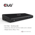 Club 3D CLUB3D CSV-1562 stacja dokująca Dokujący USB 3.2 Gen 1 (3.1 Gen 1) Type-C Czarny