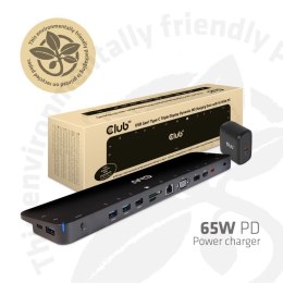 Club 3D CLUB3D CSV-1564W65 stacja dokująca Dokujący USB 3.2 Gen 1 (3.1 Gen 1) Type-C Czarny