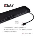 Club 3D CLUB3D CSV-1564W65 stacja dokująca Dokujący USB 3.2 Gen 1 (3.1 Gen 1) Type-C Czarny