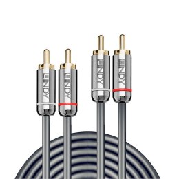 LINDY Lindy 35349 kabel audio 10 m 2 x RCA Antracyt