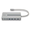 LINDY Lindy 43360 stacja dokująca Przewodowa USB 3.2 Gen 1 (3.1 Gen 1) Type-C Srebrny, Biały