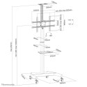 NEWSTAR Neomounts by Newstar PLASMA-M1900E uchwyt do tablic informacyjnych 177,8 cm (70") Czarny