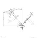 NEWSTAR Neomounts DS70-700BL2 uchwyt / stojak do monitorów 68,6 cm (27") Biurko Czarny