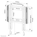 NEWSTAR Neomounts WL30-550BL12 uchwyt do telewizorów 165,1 cm (65") Czarny