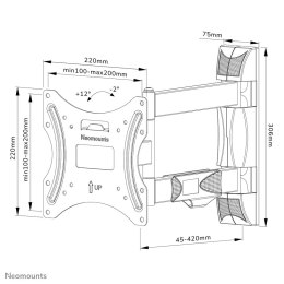 NEWSTAR TV SET ACC WALL MOUNT/WL40-550BL12 NEOMOUNTS