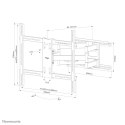 Omnibus Neomounts WL40S-950BL18 uchwyt / stojak do monitorów 2,79 m (110") Ściana Czarny