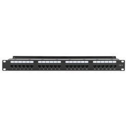 Intellinet Patch Panel 24x RJ45 Cat6 UTP ze wspornikiem do kabli