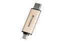 Transcend Transcend JetFlash 930C pamięć USB 128GB USB Type-A / USB Type-C 3.2 Gen 1 (3.1 Gen 1) Złoto