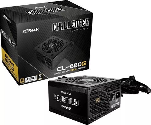 Asrock Zasilacz ASRock CHALLENGER 650W 80 Plus Gold