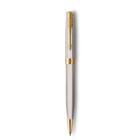 PARKER Długopis PARKER Sonnet Premium Silver Mistral Gold Clip, srebrny, wersja SW