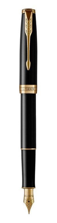 PARKER Pióro wieczne Parker Sonnet Black Lacquer GT (F)