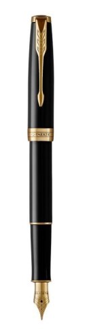 PARKER Pióro wieczne Parker Sonnet Black Lacquer GT (M)