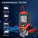 Qoltec QOLTEC TESTER AKUMULATORA Z WYŚWIETLACZEM LCD |12V | 24V | 3AH-200AH