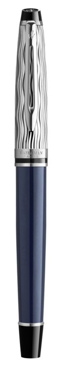 WATERMAN WATERMAN Roller L'Essence du Bleu Expert DeLuxe C.C F Schwarc