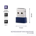 Qoltec QOLTEC ADAPTER WI-FI BEZPRZEWODOWY STANDARD N | BT 4.0 USB