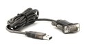 LINDY Lindy 42855 kabel równoległy Szary, Przezroczysty 1,5 m USB Typu-A DB-9