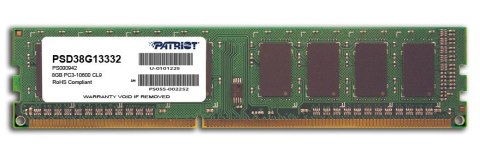 Patriot Memory Pamięć Patriot Memory Signature PSD38G13332 (DDR3 DIMM; 1 x 8 GB; 1333 MHz; CL9)
