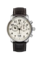 Zeppelin Zeppelin 7684-5 zegarek Wrist watch Męski Kwarc Srebrny