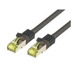 SMA CAT7 SFTP RJ45 LSZH 20M BLACK/10GBIT RAW PATCH CABLE