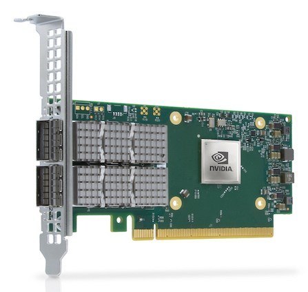 Mellanox Karta sieciowa ConnectX-6 Dx EN adapter card, 25GbE, Dual-port SFP28, PCIe 4.0 x16, Secure Boot, No Crypto, Tall Bracket