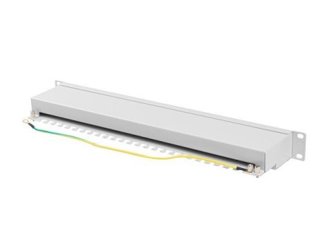 Lanberg LANBERG PATCH PANEL 24 PORT 1U 19" KAT.6A FTP SZARY PPSA-1024-S