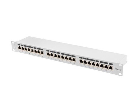 Lanberg LANBERG PATCH PANEL 24 PORT 1U 19" KAT.6A FTP SZARY PPSA-1024-S