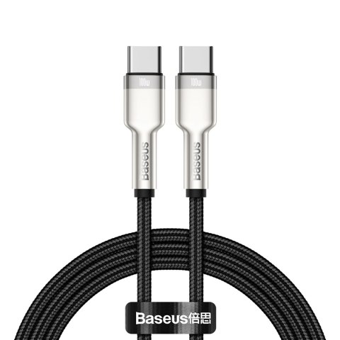 Baseus KABEL USB-C DO USB-C BASEUS CAFULE, 100W, 1M (CZARNY) KABEL USB CATJK-C01