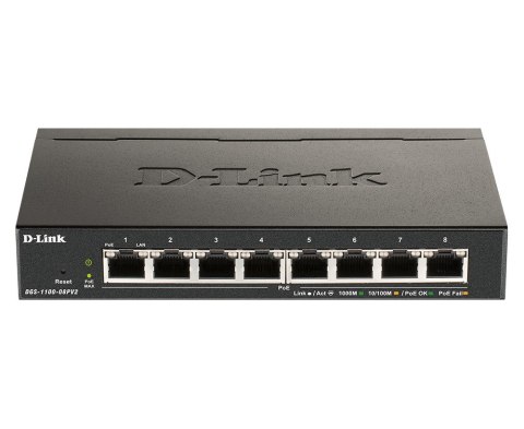 D-Link D-Link DGS-1100-08PV2/E 8-Port PoE Gigabit Smart Mana