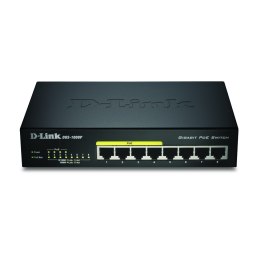 D-Link D-Link DGS-1008P/E łącza sieciowe Nie zarządzany L2 Obsługa PoE Czarny