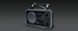 Muse Przenośne Radio Muse M-06DS, Szary (Wejście AUX, 2 pasmowe)